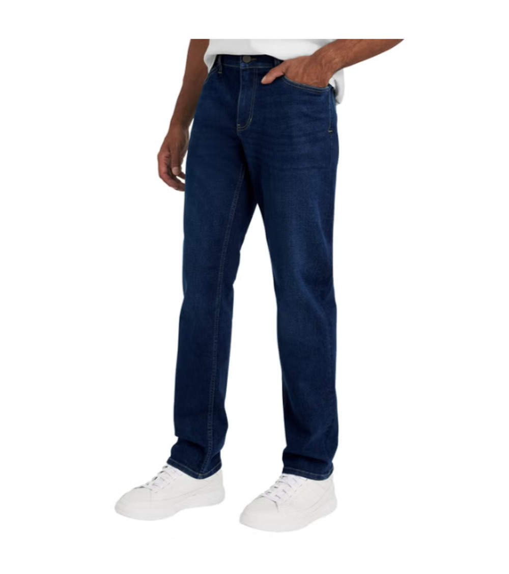 Izod Men's Straight Fit Jean, Dark Blue, Size 38x29